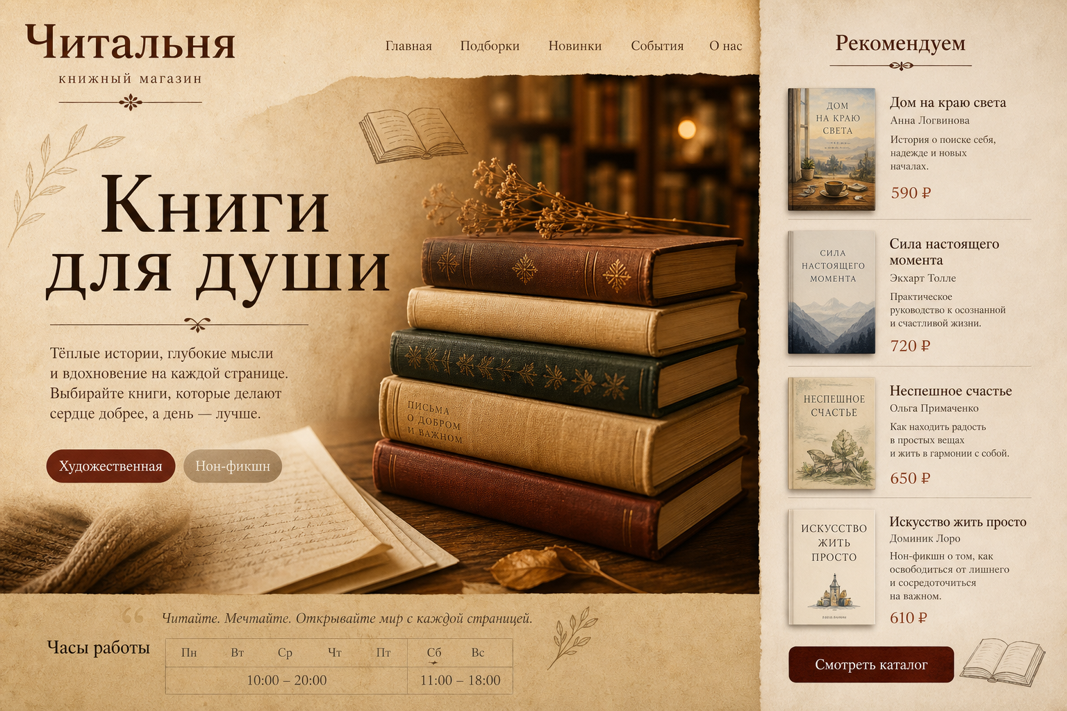 Скриншот проекта Книжный магазин